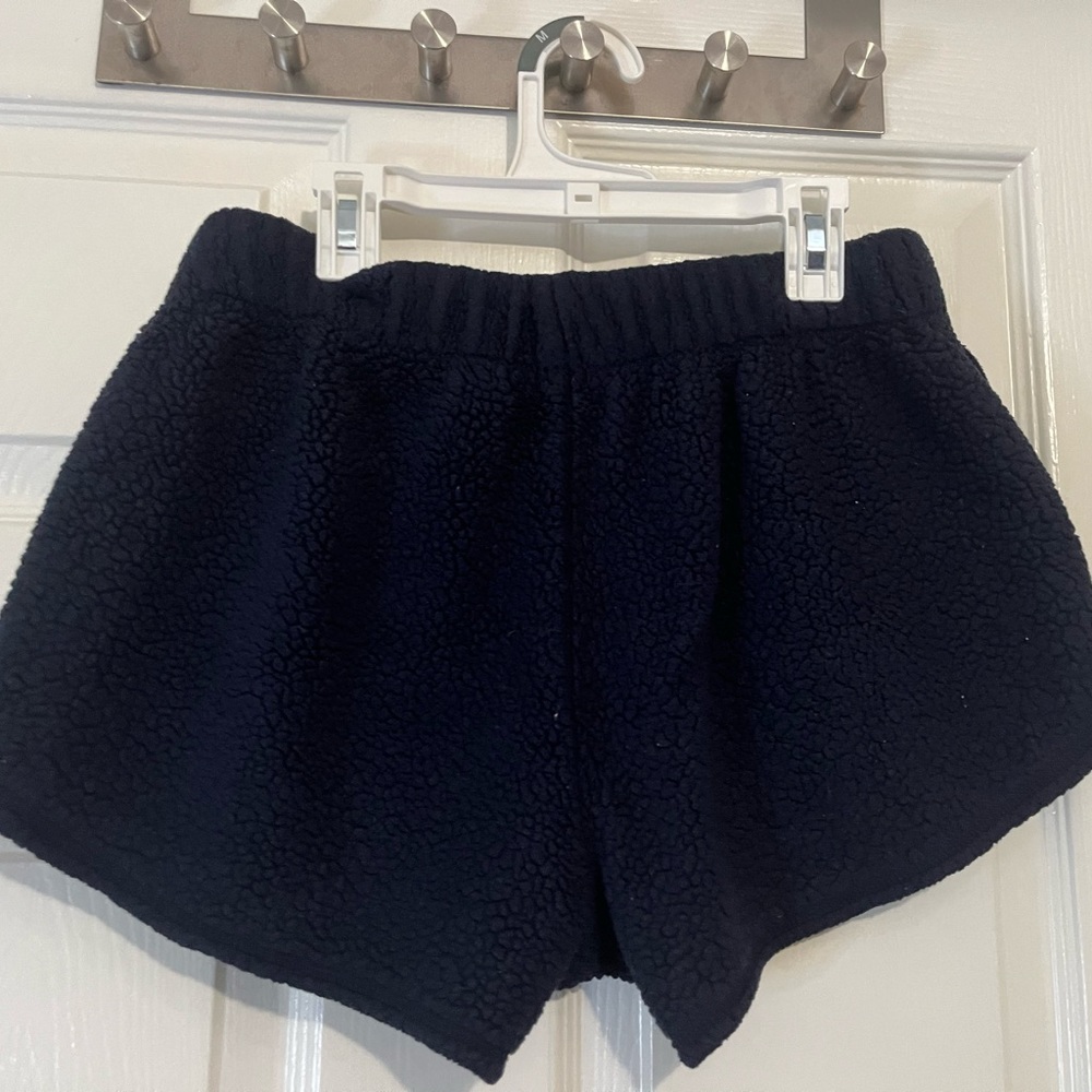 Aerie Navy Blue Sherpa Shorts! Size S! Good Condition!